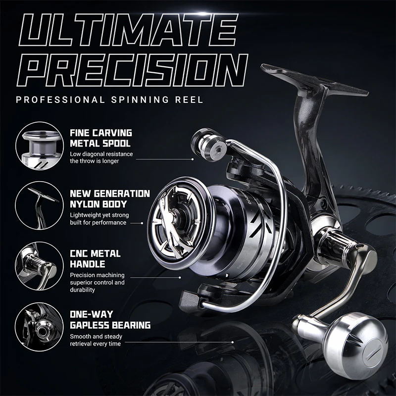 Daiwa Reel Fuego - Рыболовные катушки DEUKIO с металлической ручкой,