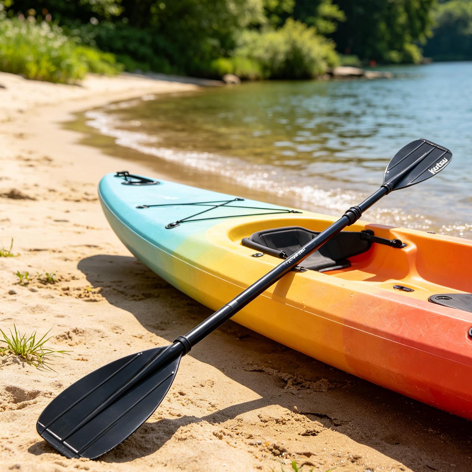 Двухсекционное весло из углеро – обзор и цена Fishing Kayak Paddle